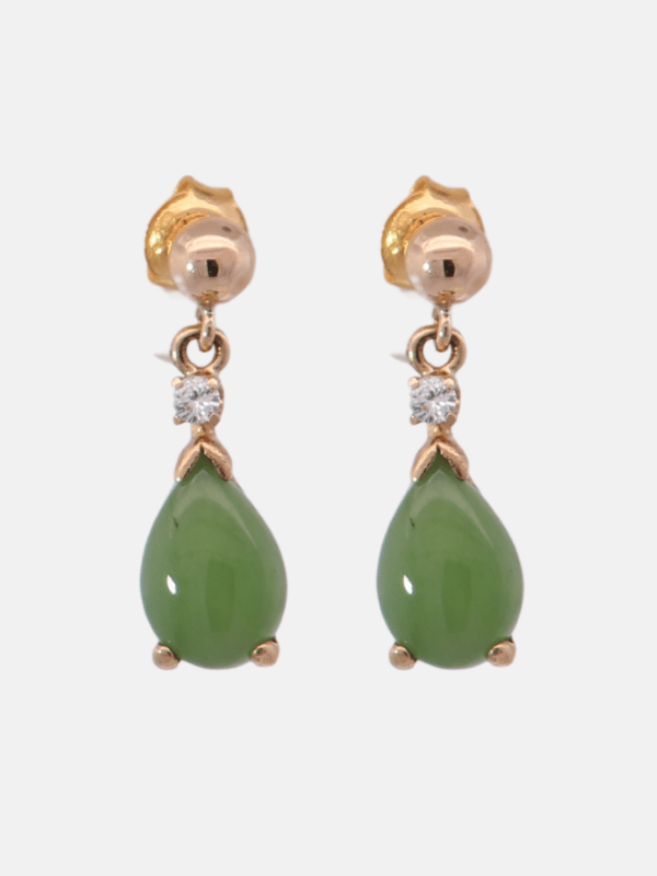 14K Yellow Gold Diamond Earrings – SW31570